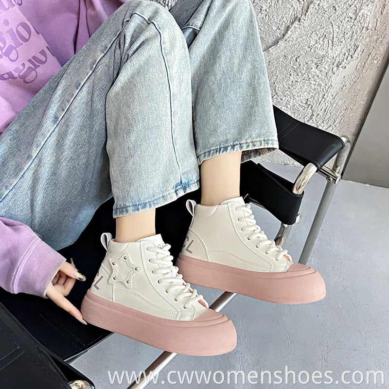 Women's New Star Big Toe Bread Shoes Casual and Comfortable Thick-Soled Sneakers